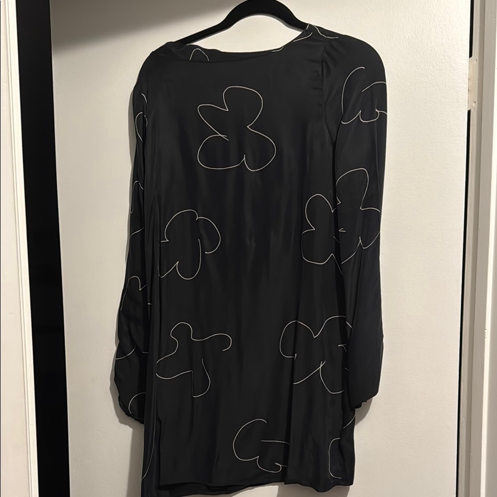 Madewell Black Bishop Sleeve Dress